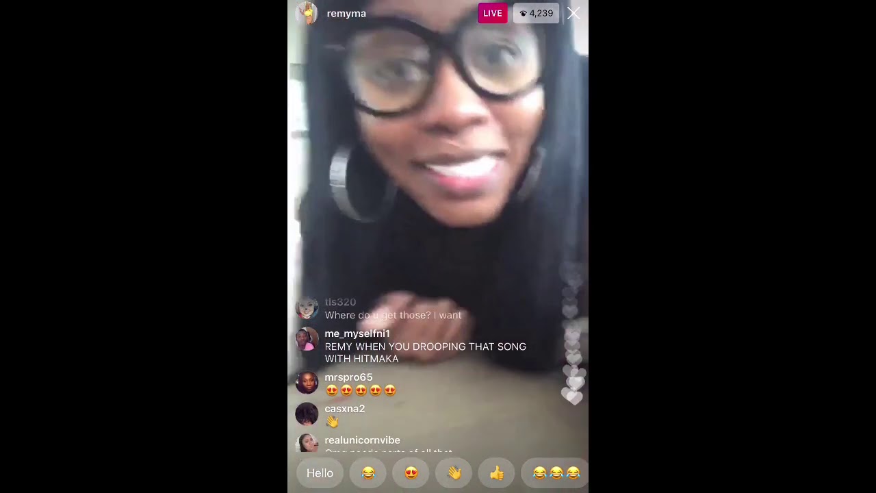 Remy Ma Streams Live