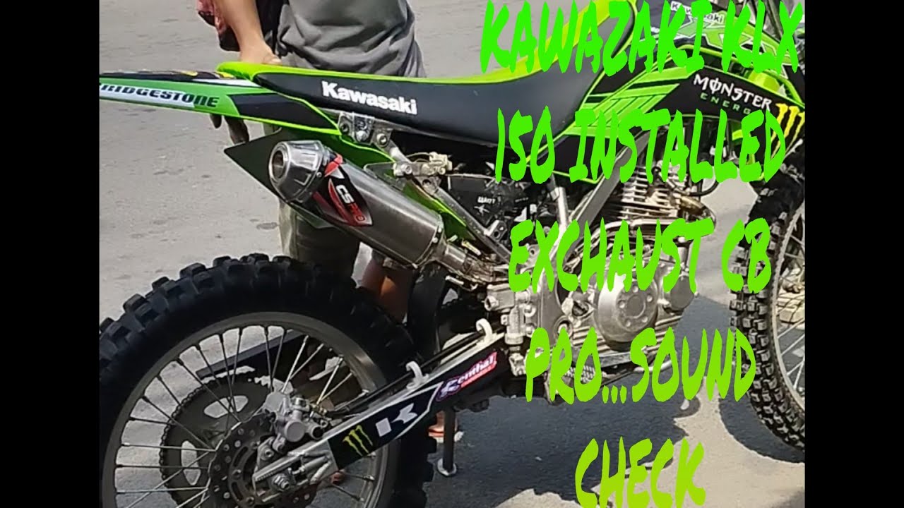 KAWAZAKI KLX 150 2022 NEW DiRT MOTORCYCLE.CB PRO MUFFLER SOUND test