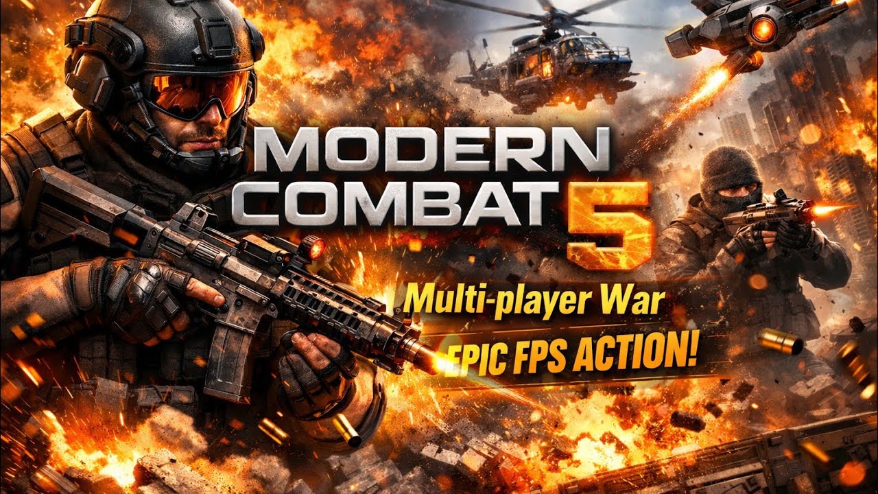 Modern Combat 5 | Japan Streets | Chaos Multi-player Match | Team Battle | War | New | 4K