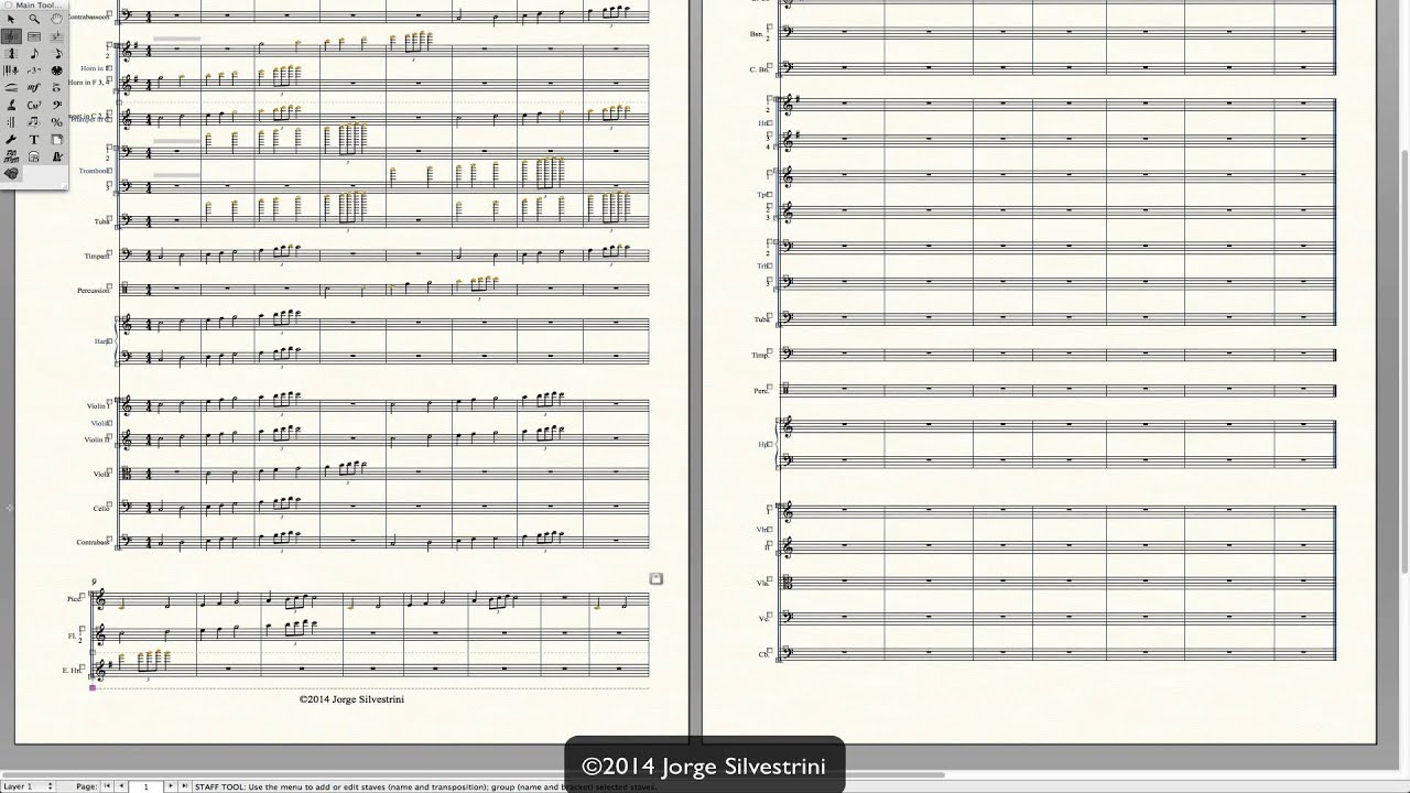 Cómo Esconder Pentagramas Vacíos en Finale 2014 // Jorge Silvestrini