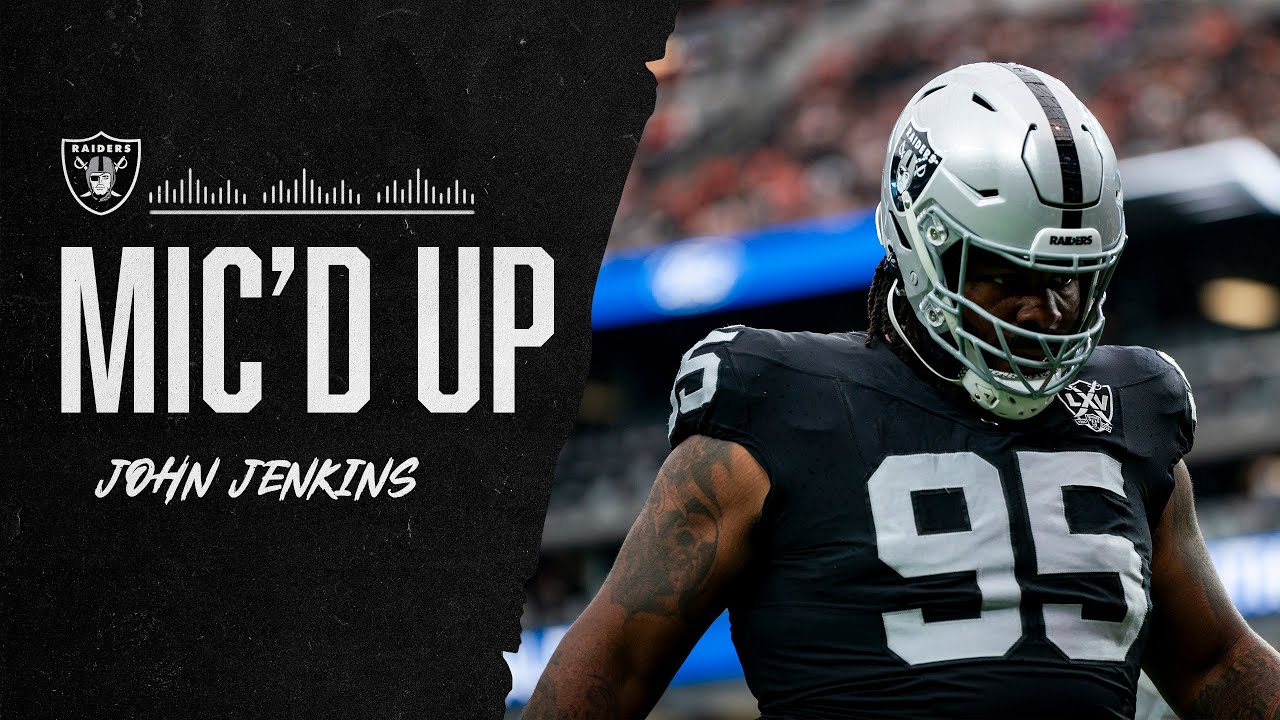 John Jenkins Mic'd Up vs. Browns: 'I Can't Be Moved!' | Raiders