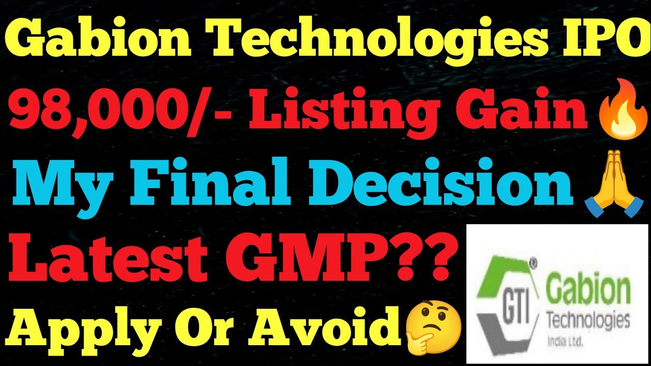 Gabion Technologies IPO| Gabion Technologies IPO Review| Gabion Technologies IPO GMP Today