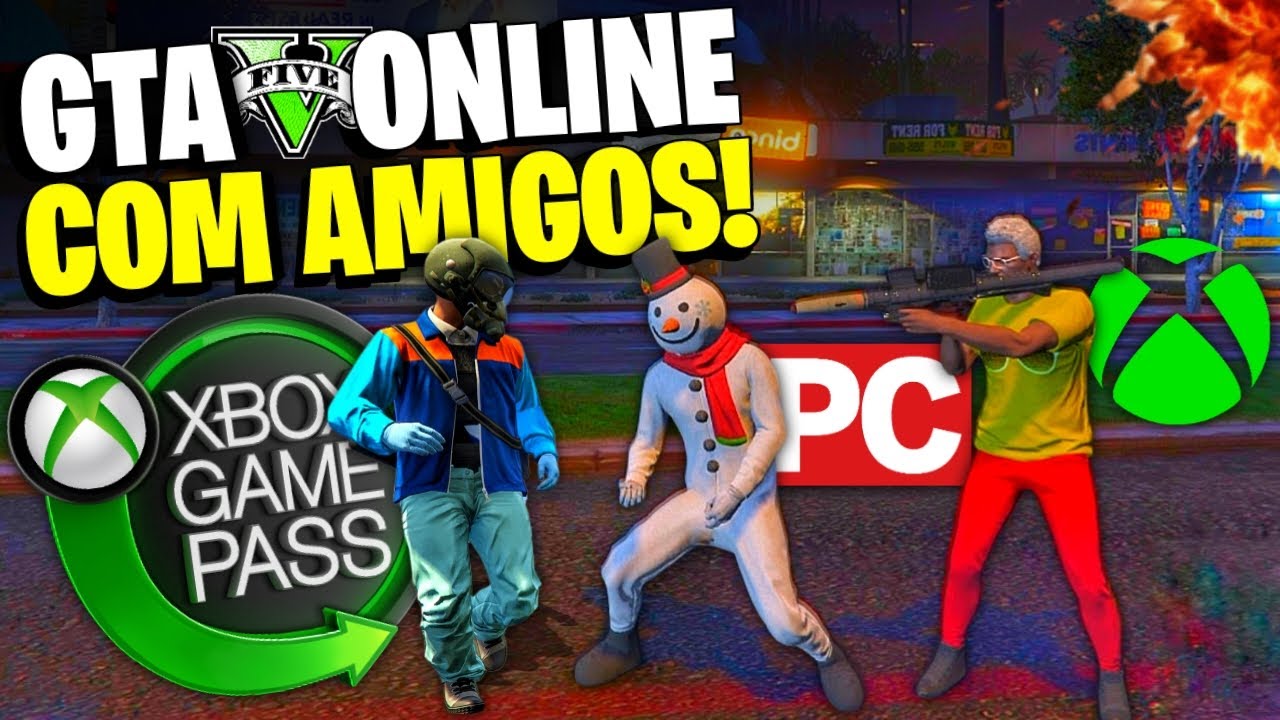Como JOGAR o GTA 5 ONLINE do GAME PASS com SEU AMIGO!