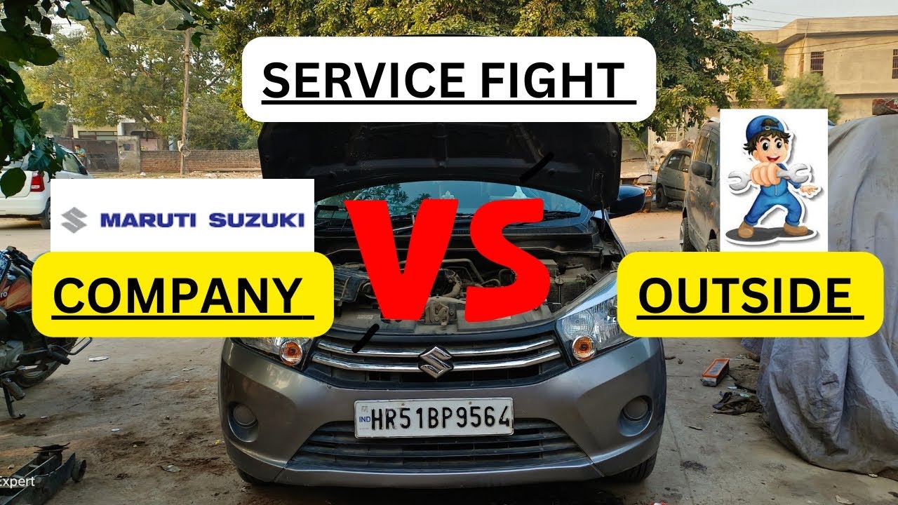 Maruti Suzuki service company vs outside. aap khn se karwaoge ?? . company jesse service bahar se.