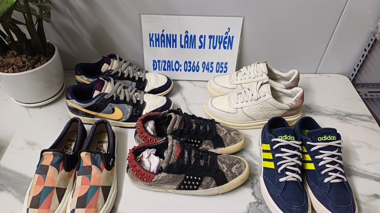 24/1 giày si hiệu LV,ASH,lecoq sportif,Lacoste,ASICS,Mc,Nike,Adidas...Lh:0366945055