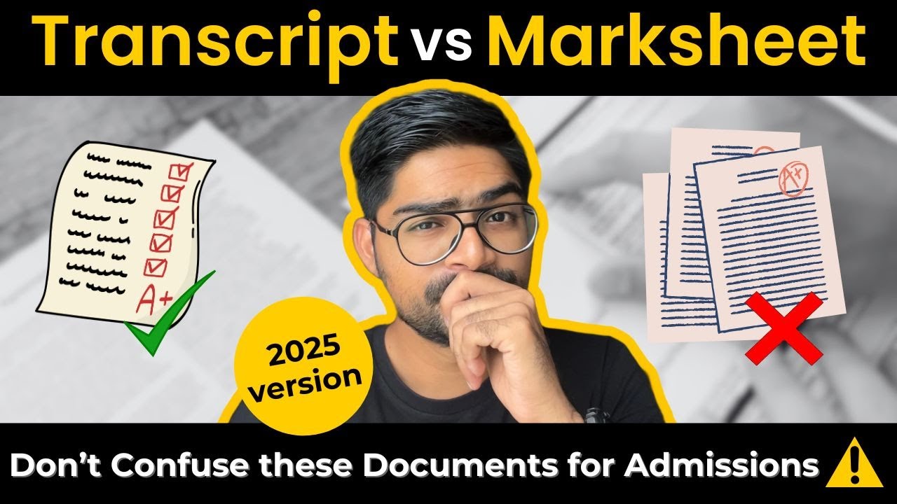 Transcript vs Marksheet vs Degree Certificate ⚠️ Don&rsquo;t Submit the WRONG One! | Pratik Joshi