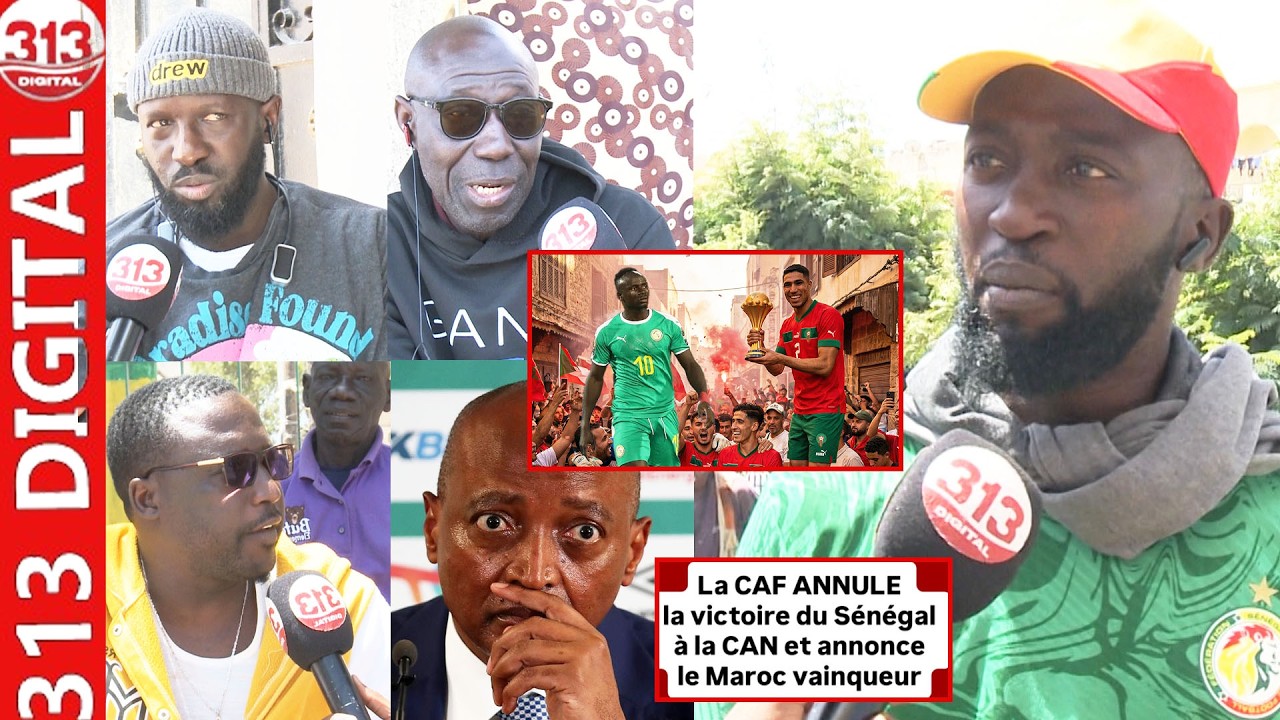Réaction musclée des sénégalais après la décision de la CAF pour la coupe d’Afrique «Corruption la…»