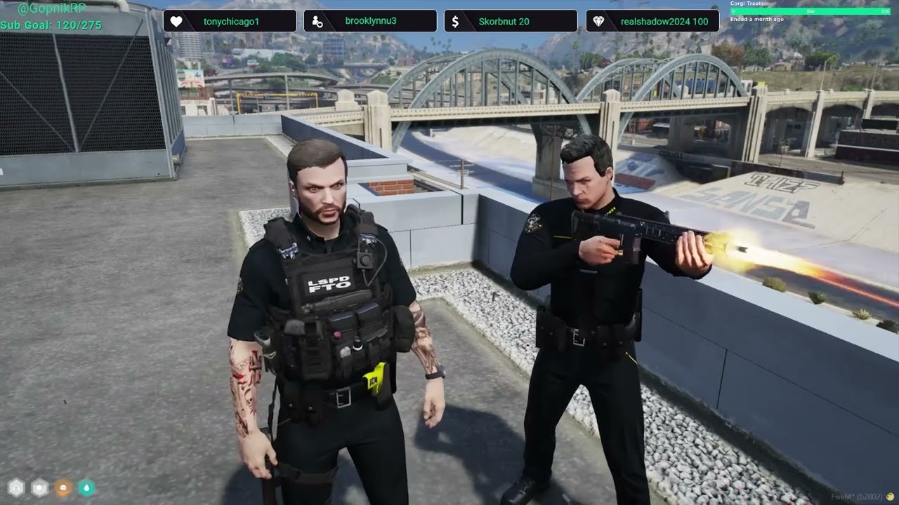 The PD test their broken laserbeam DX-15 Rifle. | GTA NoPixel 4.0