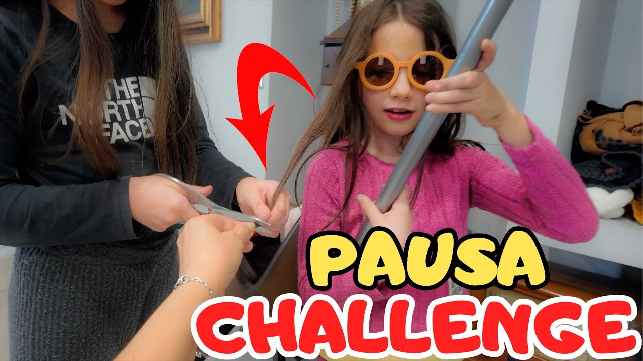 VANESSA taglia i CAPELLI ad ANASTASIA mentre giocano a PAUSA CHALLENGE #vanessaeanastasia