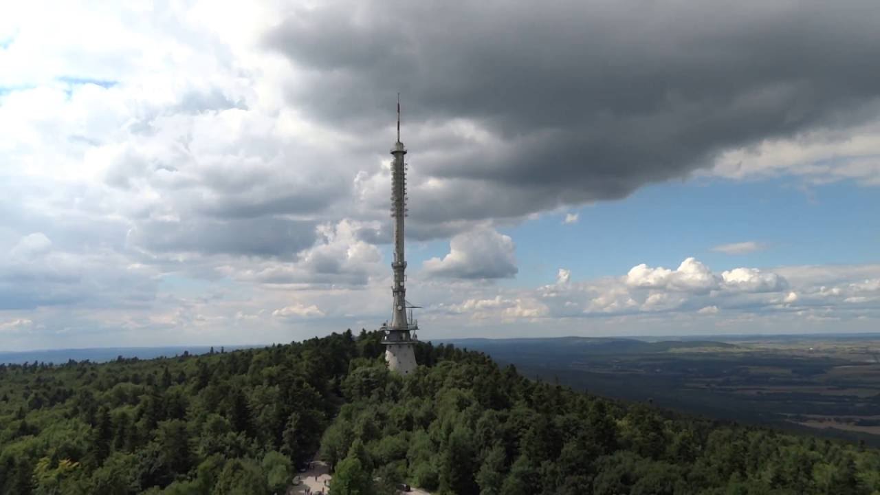 Miasto Kielce widziane z wieży na Świętym Krzyżu 15.08.2016