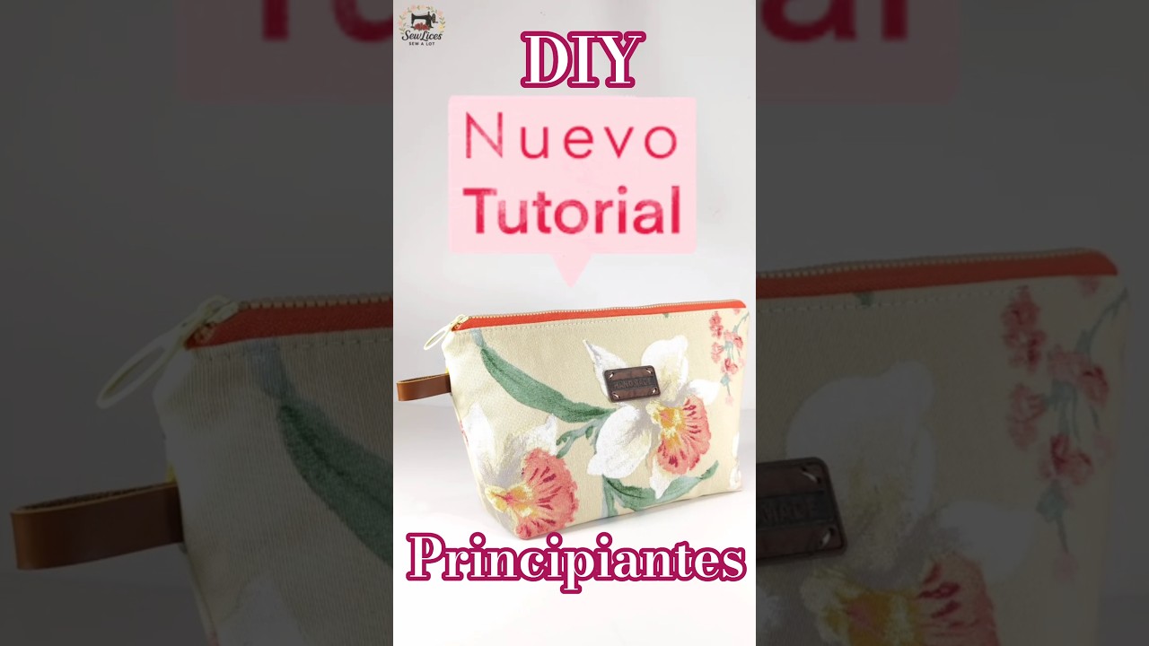 🪡 &iexcl;Coser un NECESER B&Aacute;SICO f&aacute;cil y sin Patr&oacute;n! 🧡 #DIY #CosturaCreativa