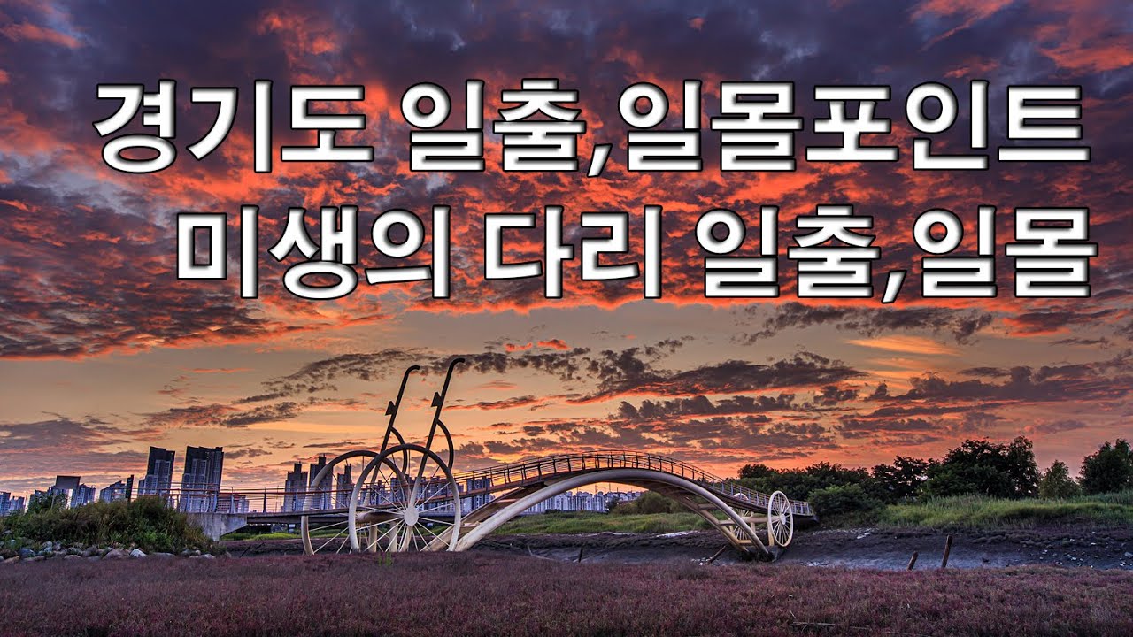 경기도 일출,일몰 포인트(미생의 다리)