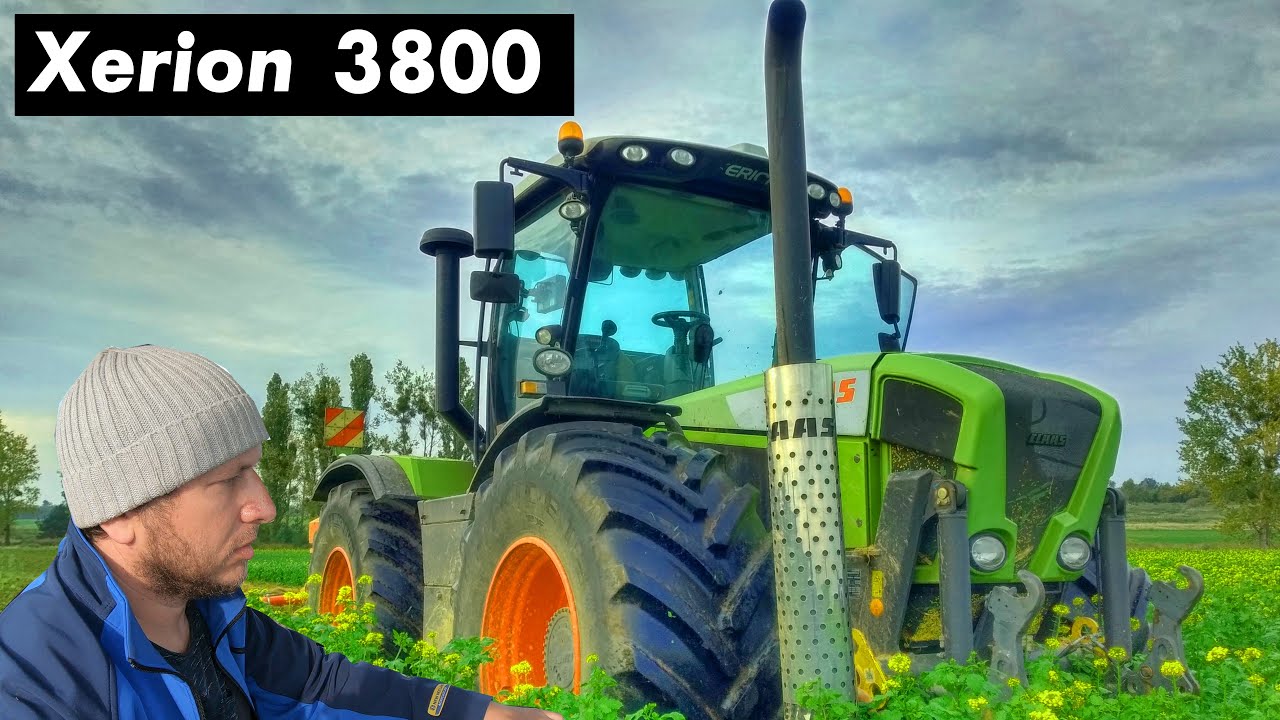 Claas Xerion 3800 talerzowanie poplonu u Wojtka | disc harrow HORSCH Joker 6 RT