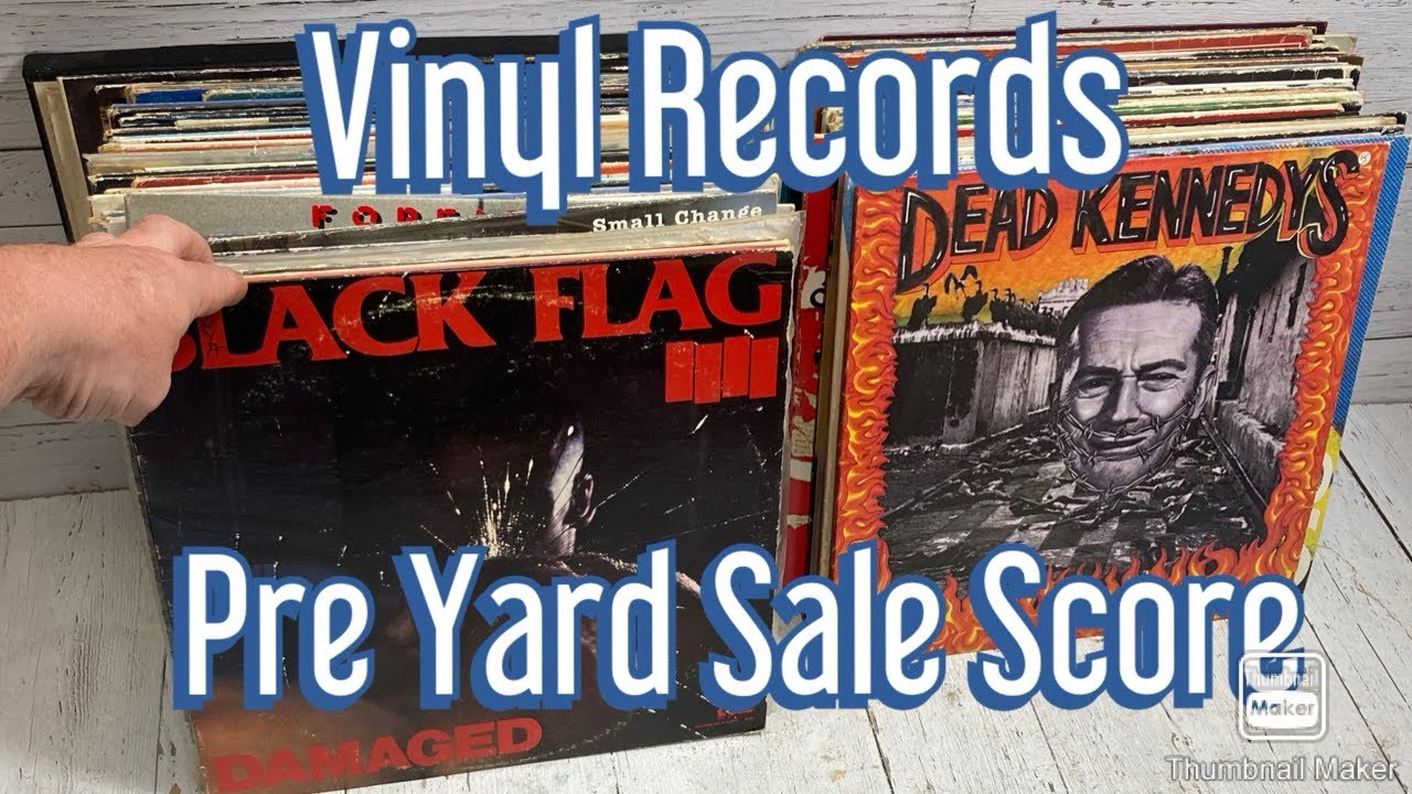 Crazy Pre Yard Sale Vinyl Records & Sealed 8 Tracks Score. Hardcore Punk, Alternative & Classic Rock