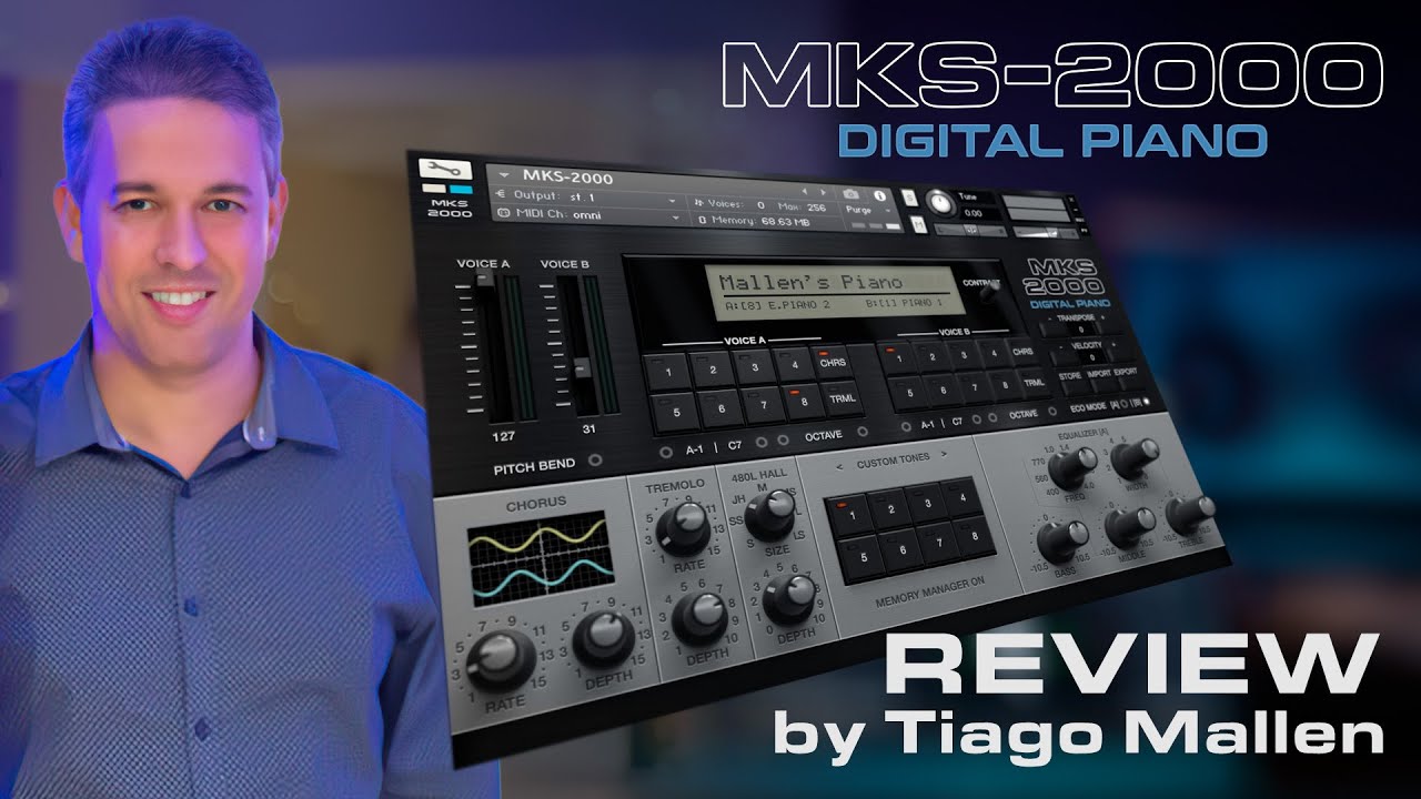 MKS-2000  -  REVIEW by TIAGO MALLEN - for KONTAKT    #kontakt #mks20 #digitalpiano