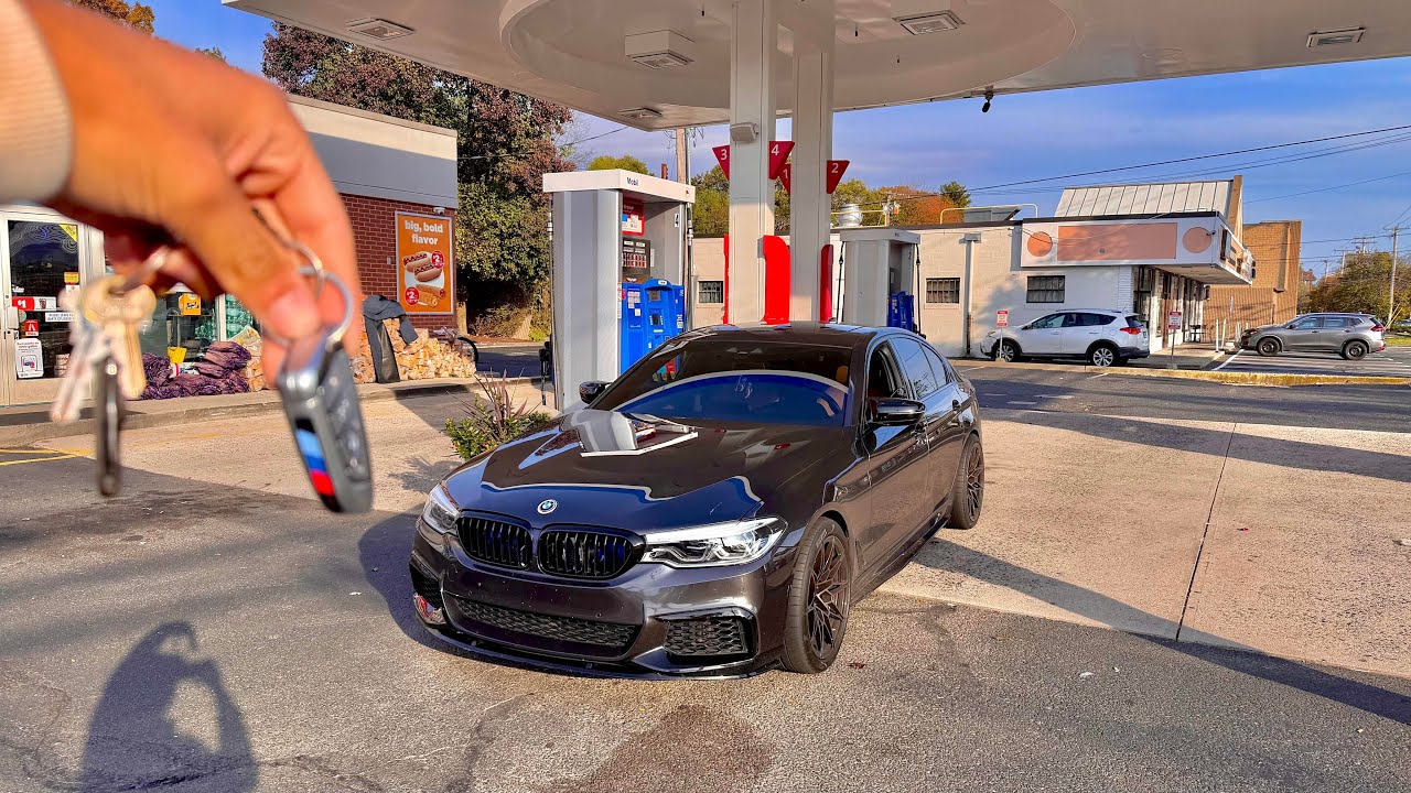 POV ЕЗДА НА BMW M550i мощностью более 600 л.с. (ПРЯМЫЕ ВЫСТРЕЛЫ)💥