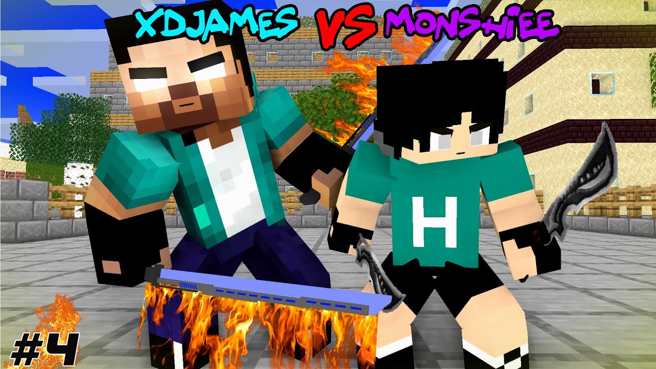 XDJAMES VS MONSHIEE, HEEKO, ENTITY 303, BIG SCHOOL, - FUNNY MONSTER SCHOOL MINECRAFT ANIMATION