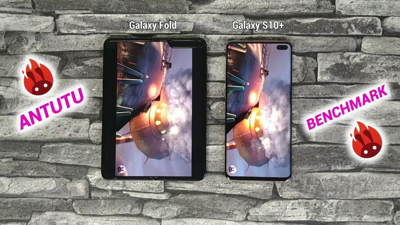 Samsung Galaxy Fold vs Samsung Galaxy S10 Plus - AnTuTu Benchmark!