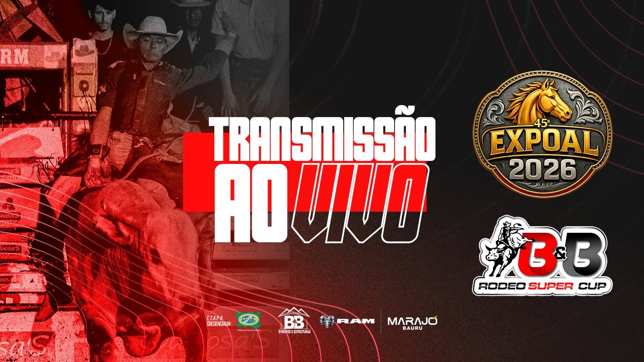 RODEIO AO VIVO: 45ª EXPOAL / Altinópolis-SP / Domingo | 1ª ETAPA B&B RODEO Super Cup 2026