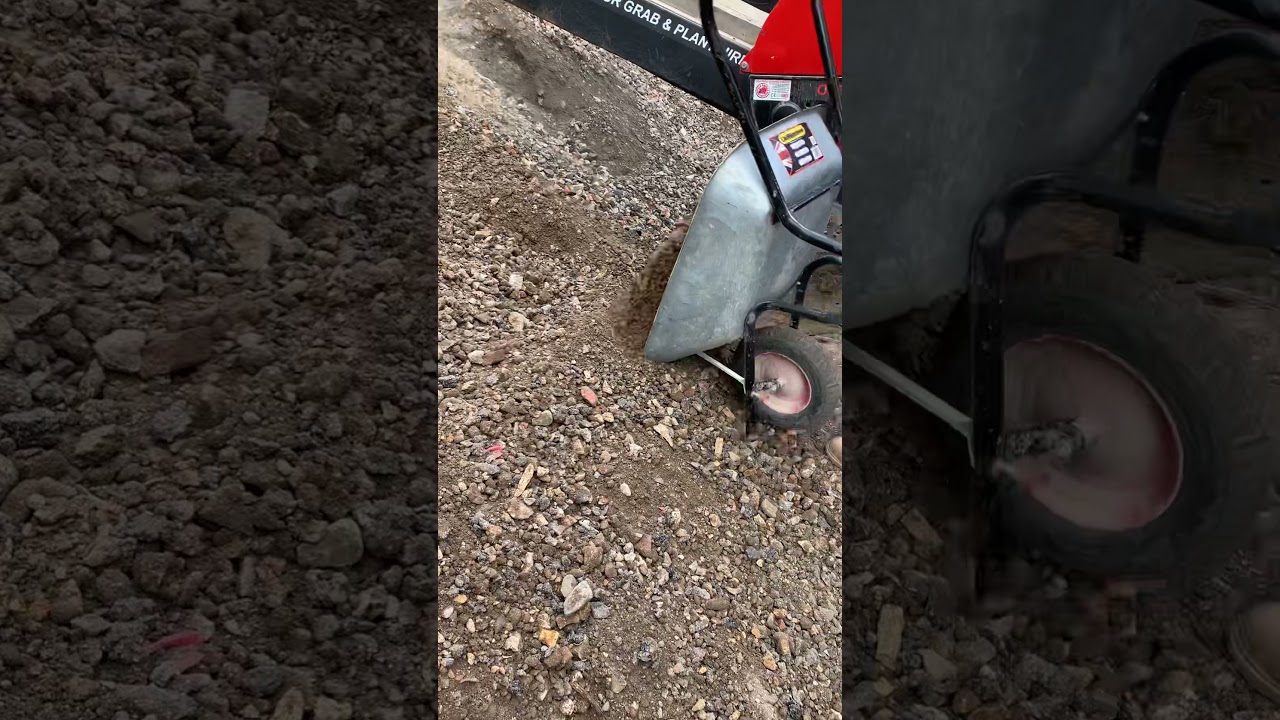 Red rhino soil screener and concrete crusher