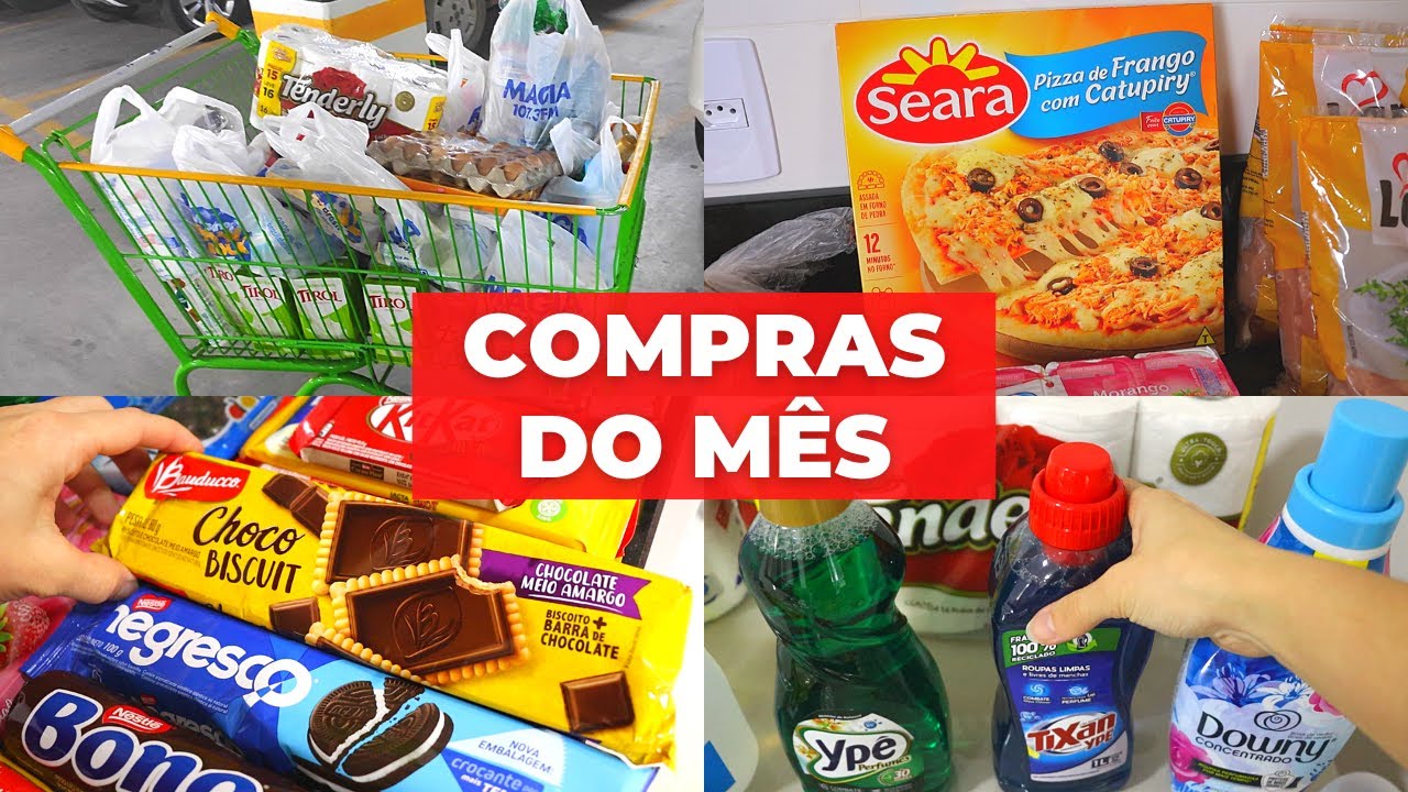 FAZENDO A COMPRA DO MÊS SOZINHA - PARA 2 MESES - MUITA CORRERIA