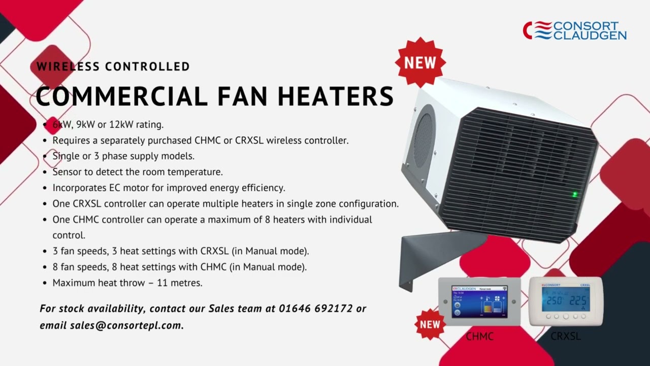 Commercial Fan Heaters - New & Improved!