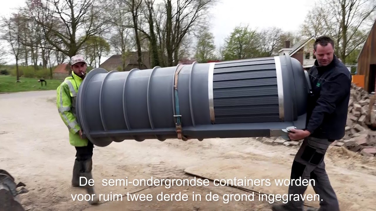 Zo worden semi-ondergrondse containers geplaatst