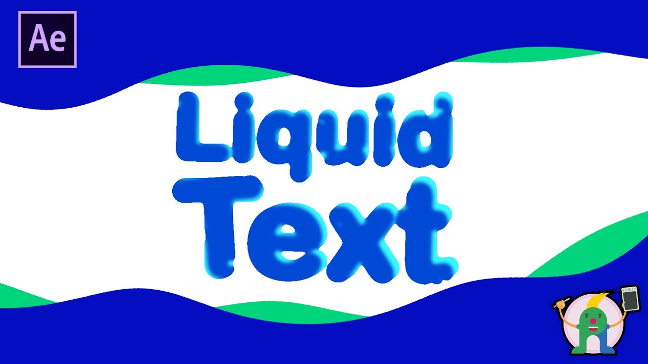 How to Animate liquid Text | After Effects Tutorial