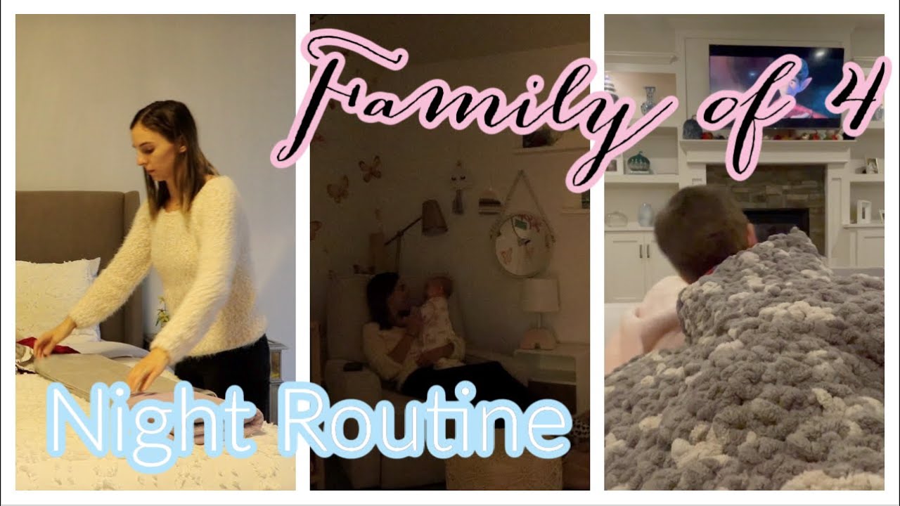 FAMILY OF 4 NIGHT TIME ROUTINE | REALISTIC FAMILY NIGHT ROUTINE 2022