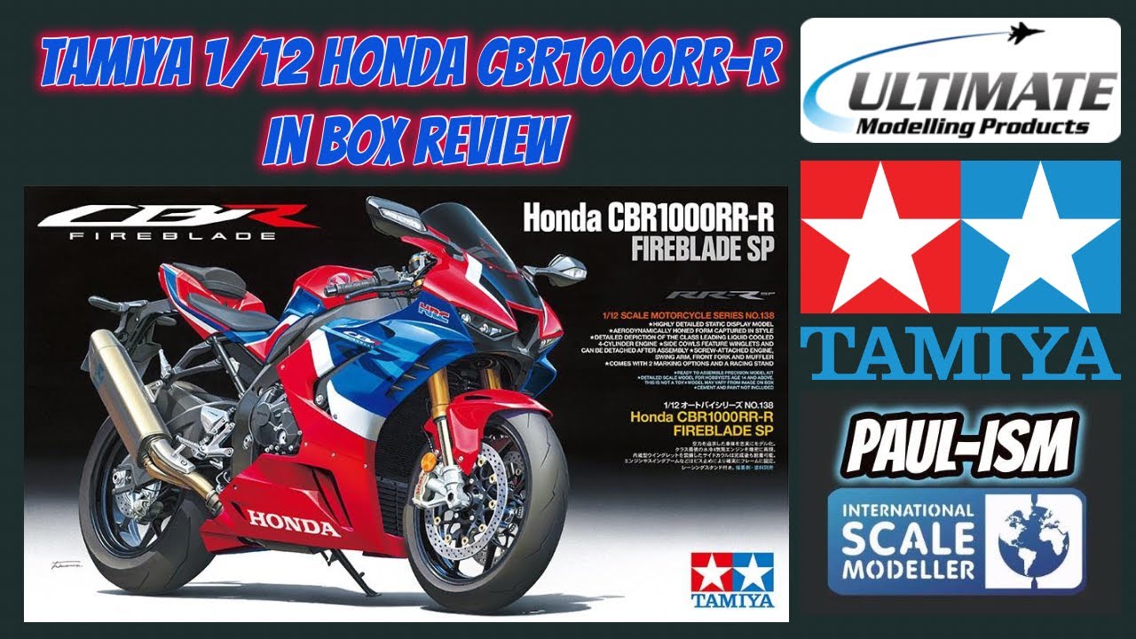 Tamiya 1/12 Honda CBR1000RR-R FIREBLADE SP #14138 In Box Review