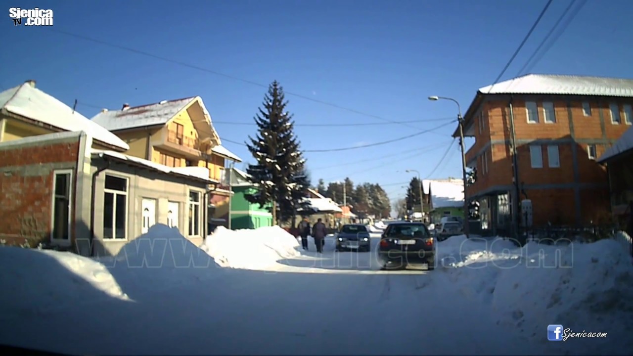 SJENICA NA MINUS 20 - VOŽNJA PO GRADU / 07.01.2016.