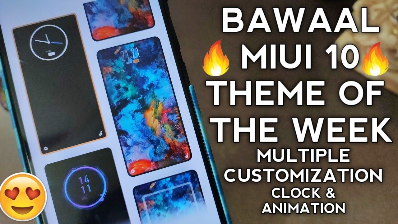 JABARDAST 🔥 | MIUI 10 THEME OF 2019 | AMAZING MIUI 10 THEME OF 2019 | BEST MIUI 10 THEME | CLOCKS