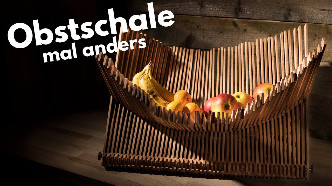 verstellbare Obstschale aus Restholz - so einfach gehts !