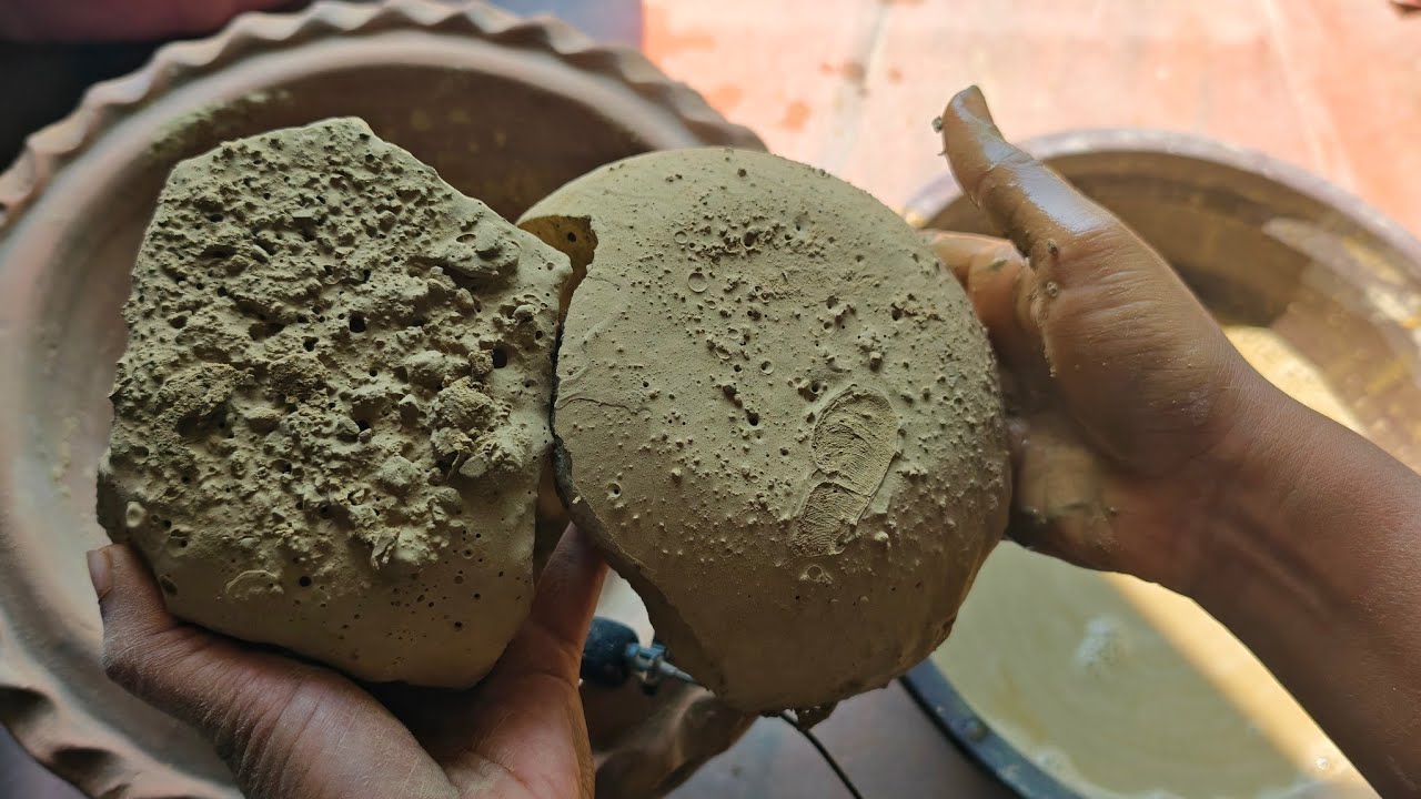 Masterpiece cotton soft pure mud dirt dipping crumb in Claypot 💦 dusty 