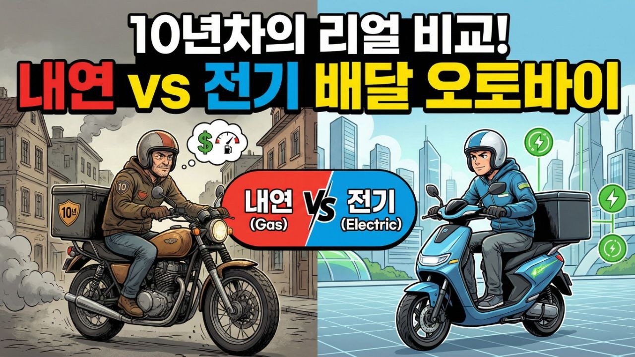 배달 10년이상 한 전업 라이더가, 전기 오토바이로 배달을 전업하면 과연 어떤 차이점이 있을까?(배터리 교체,주행 느낌 , 쇼바 , 잔고장 등..)