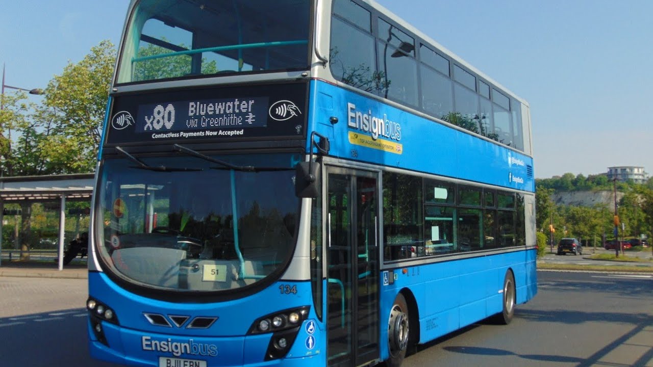 Thrashed! Ensignbus 134 BJ11 EBN on Route X80