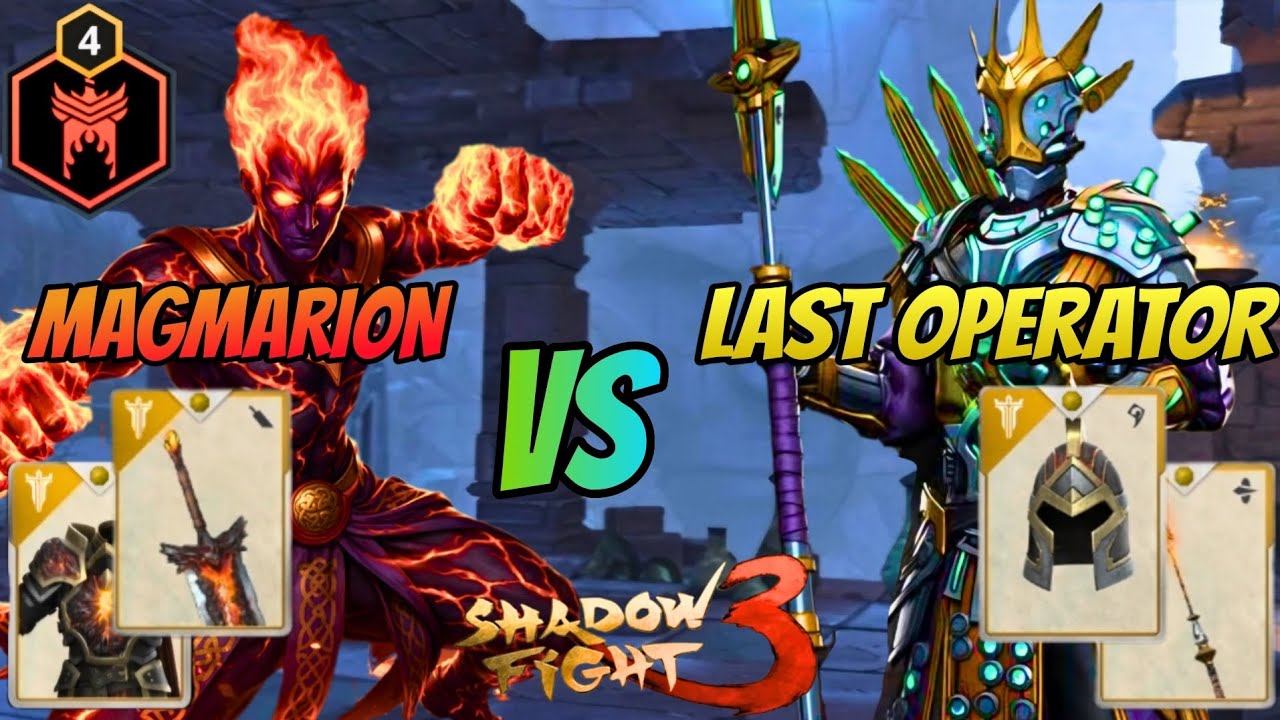 🗿Cooking THE LAST OPERATOR(Hard) with HAND OF MAGMARION(Level 4) 🌋🔥|Shadow Fight 3