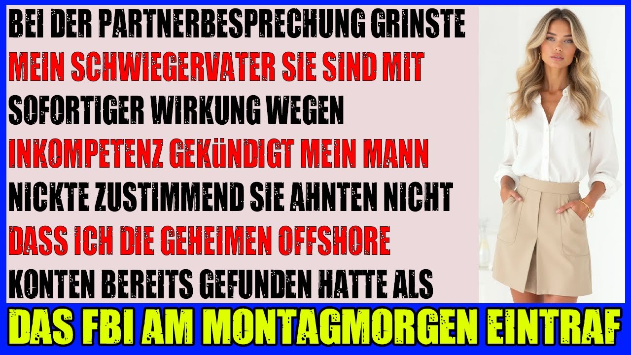 Schwiegervater feuerte mich aus seiner Kanzlei  doch die fehlenden 10 Mio änderten alles!