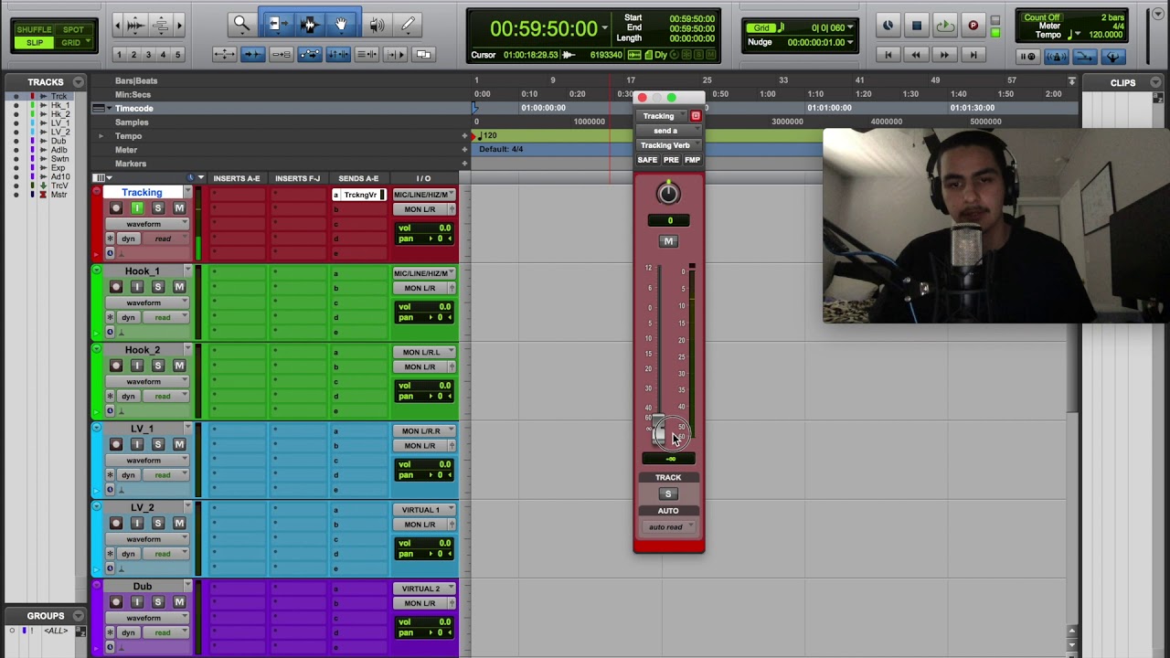 How To Record in ProTools/Setup A Recording Template