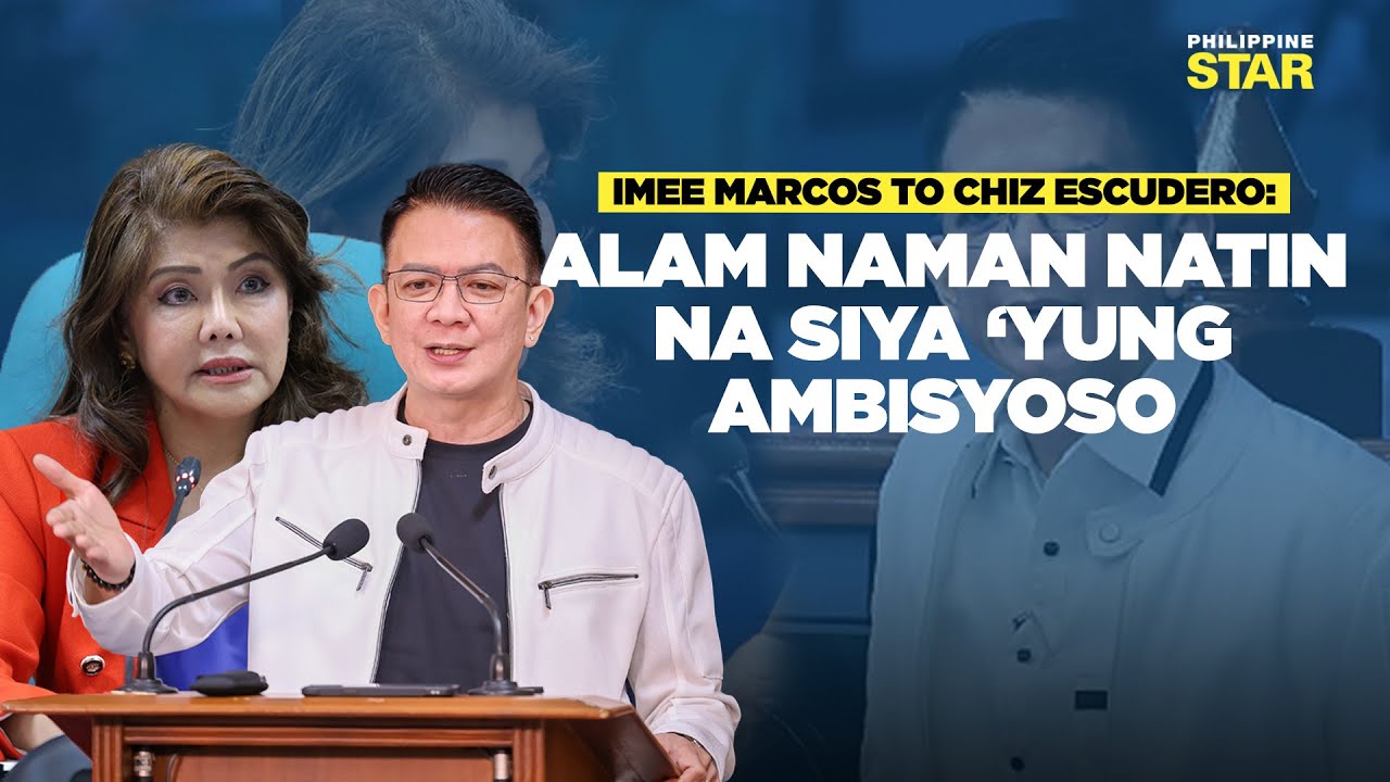 Imee Marcos, tinawag na ‘ambisyoso’ si Chiz Escudero