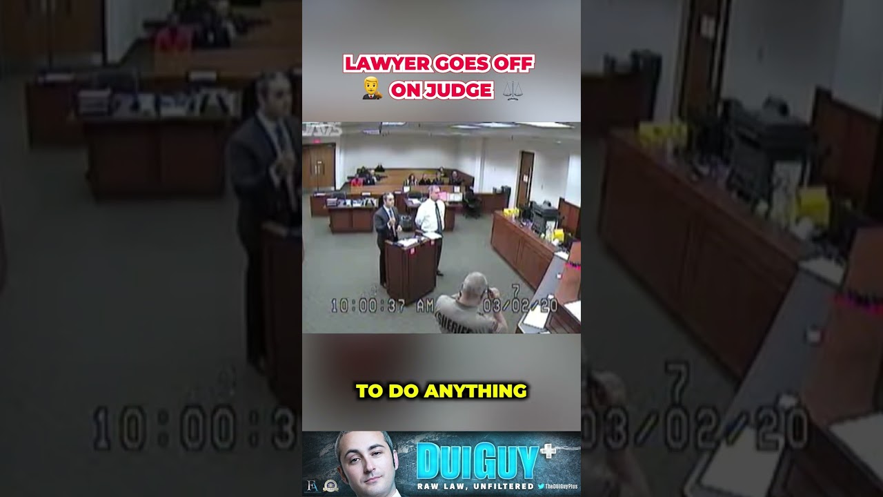 Адвокат нападает на судью