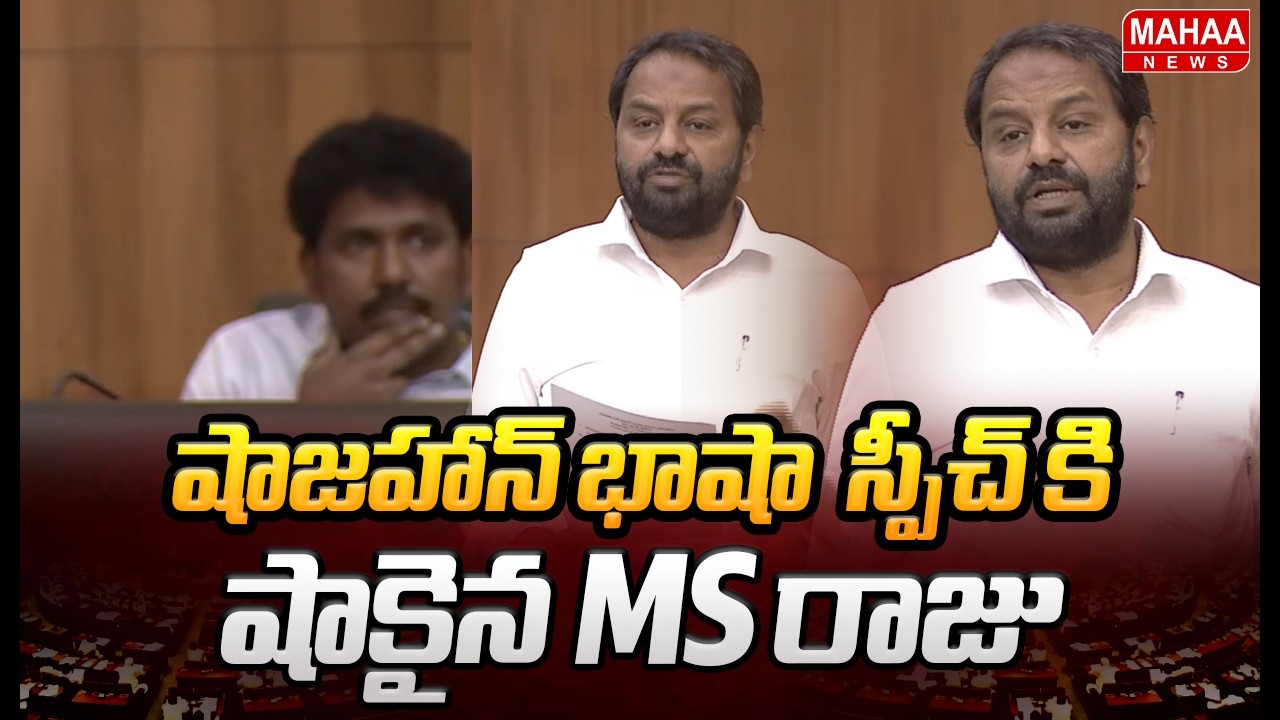 షాజహాన్ భాషా  స్పీచ్ కి..షాకైన MS రాజు | TDP MLA Shajahan Basha | Mahaa News