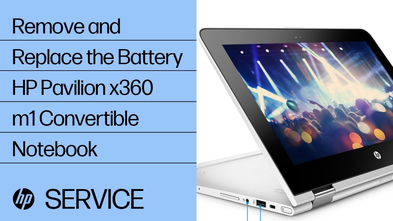 Remove and Replace the Battery | HP Pavilion x360 m1 Convertible Notebook | HP Support