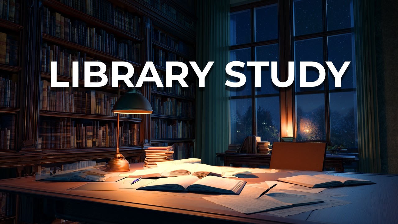 Library Study Music 📚 | Deep Focus Piano for Studying | 2 Hour Study Session