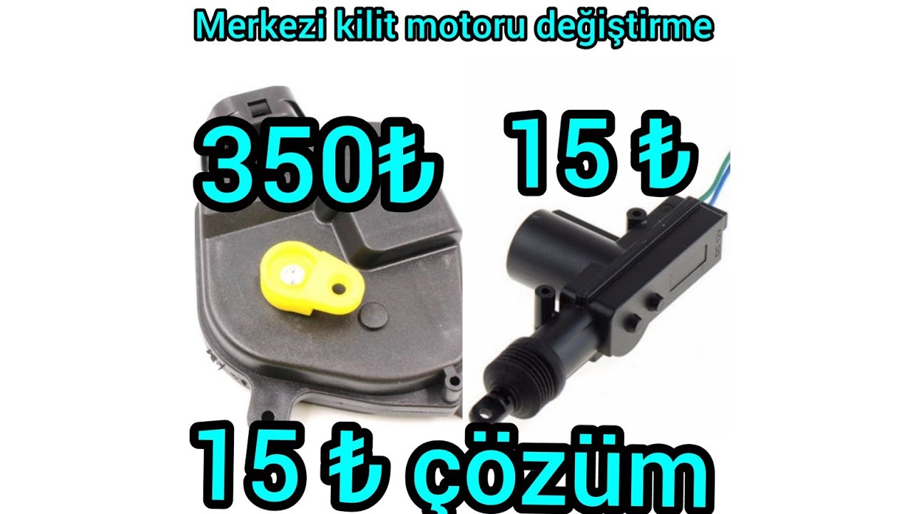 Merkezi Kilit Motoru Nasıl Değiştirilir.  (15 ₺ çözüm)  Mutlaka izleyin....!