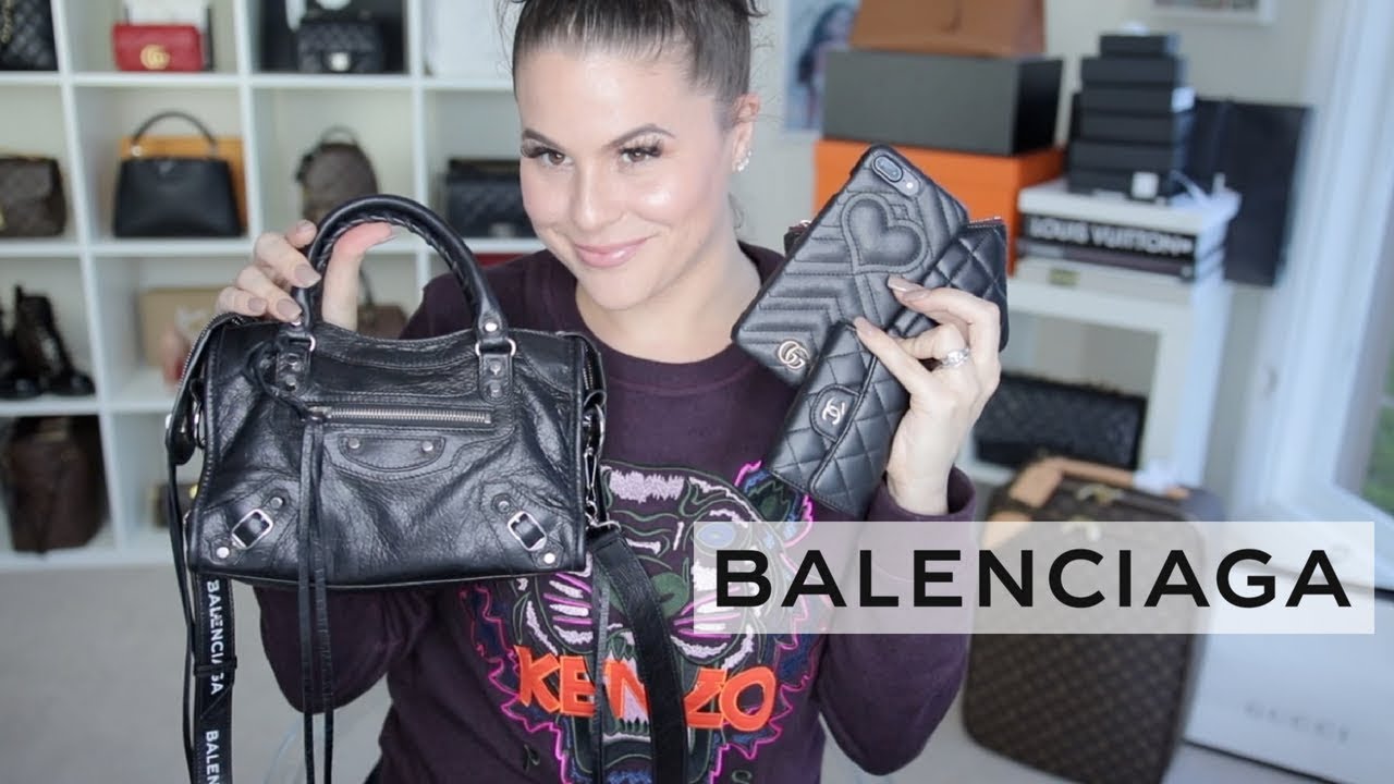 BALENCIAGA MINI CITY BAG FIRST IMPRESSIONS +WIMB |Jerusha Couture