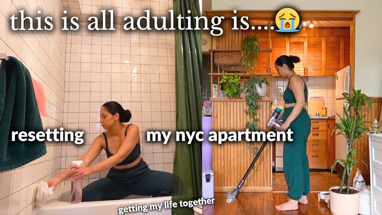 Adulting Is Just...Cleaning 😭 NYC Apartment Reset & Getting My Life Together (life in New York City)