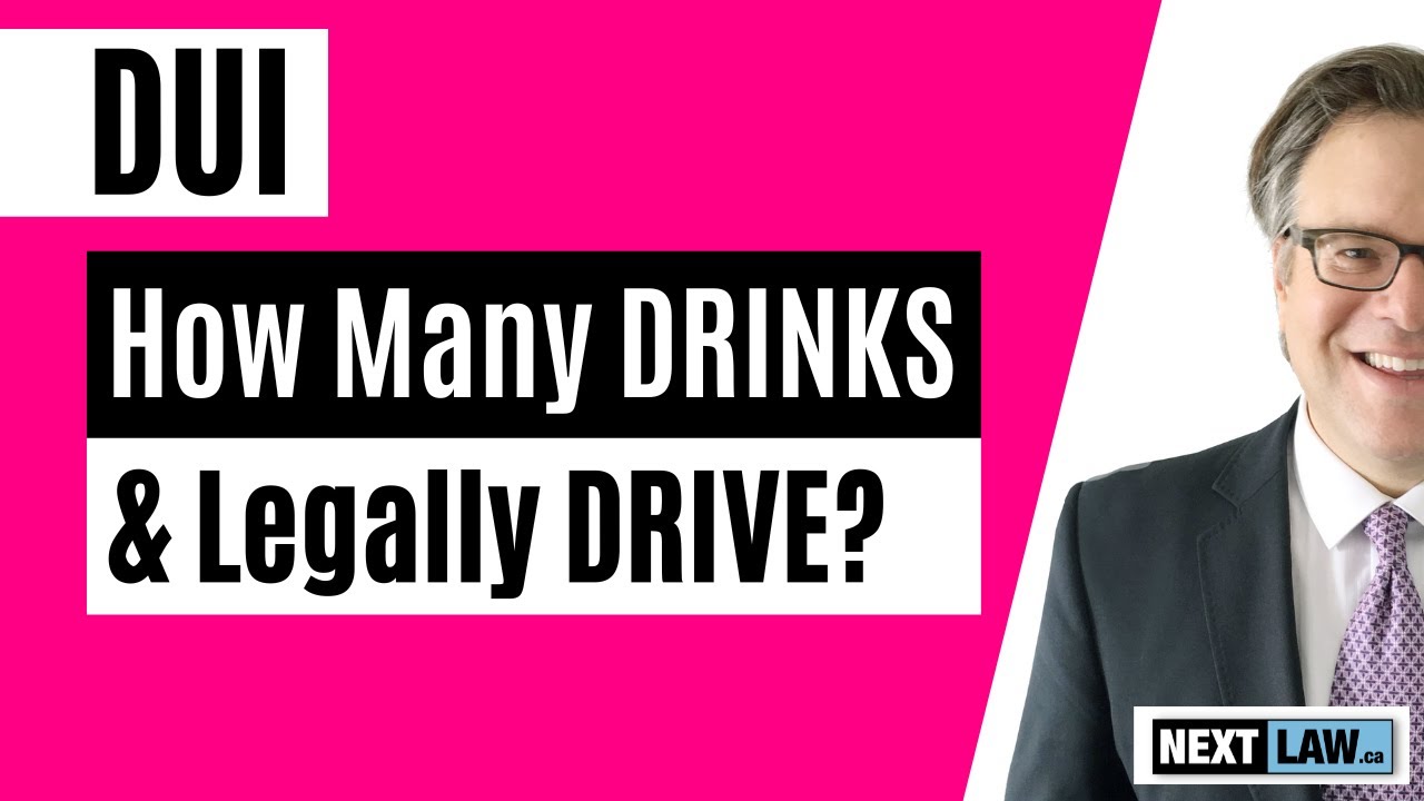 DUI - How many drinks can you have and legally drive?