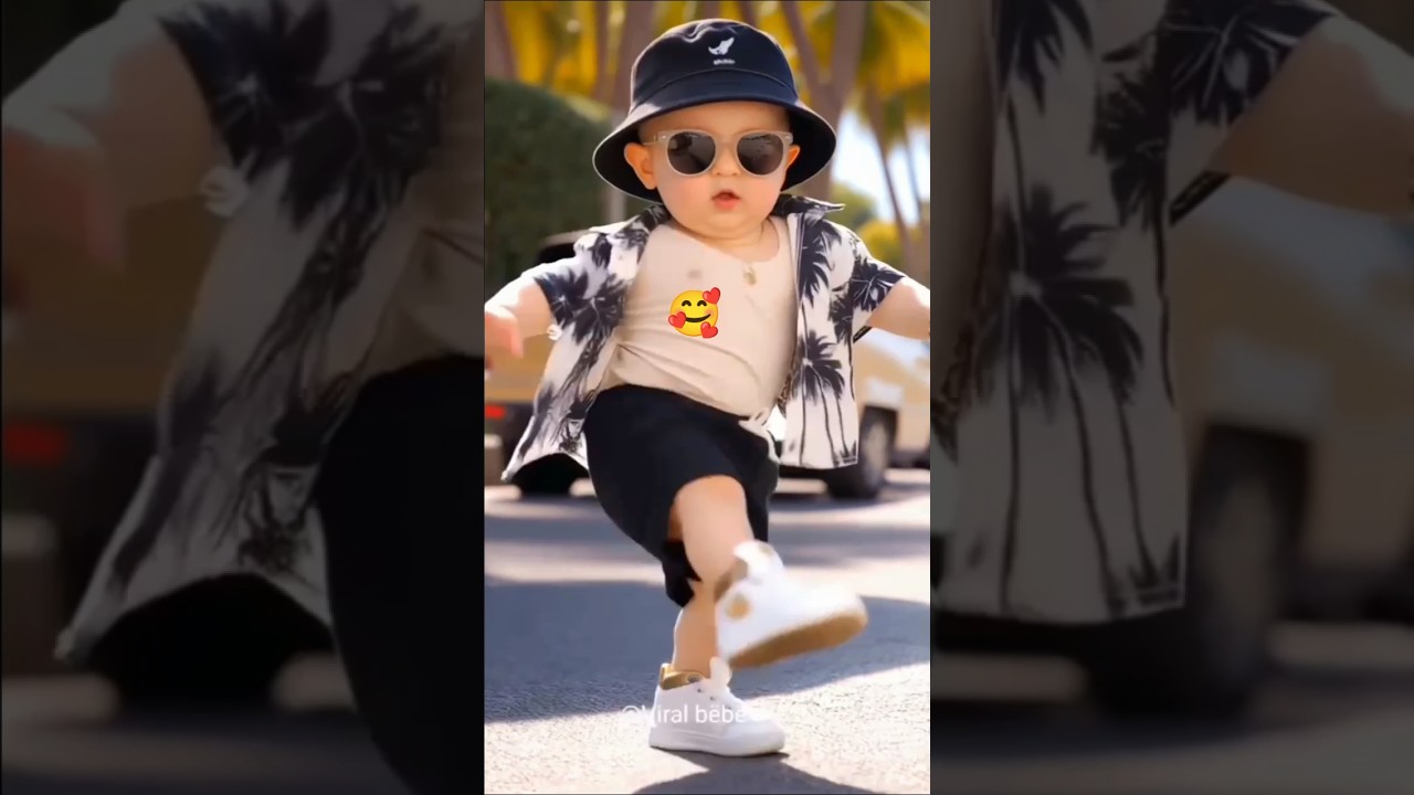 Bébé mignon danse drôle 