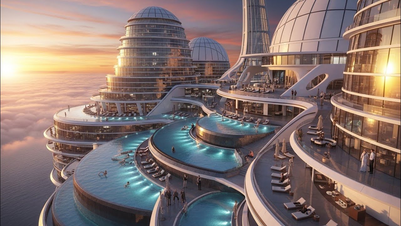 ⭐Modern Life Ai,AI Generated FUTURE CITY 3100 | Ultra Realistic Sci-Fi Megapolis 8K Cinematic Tour🤯